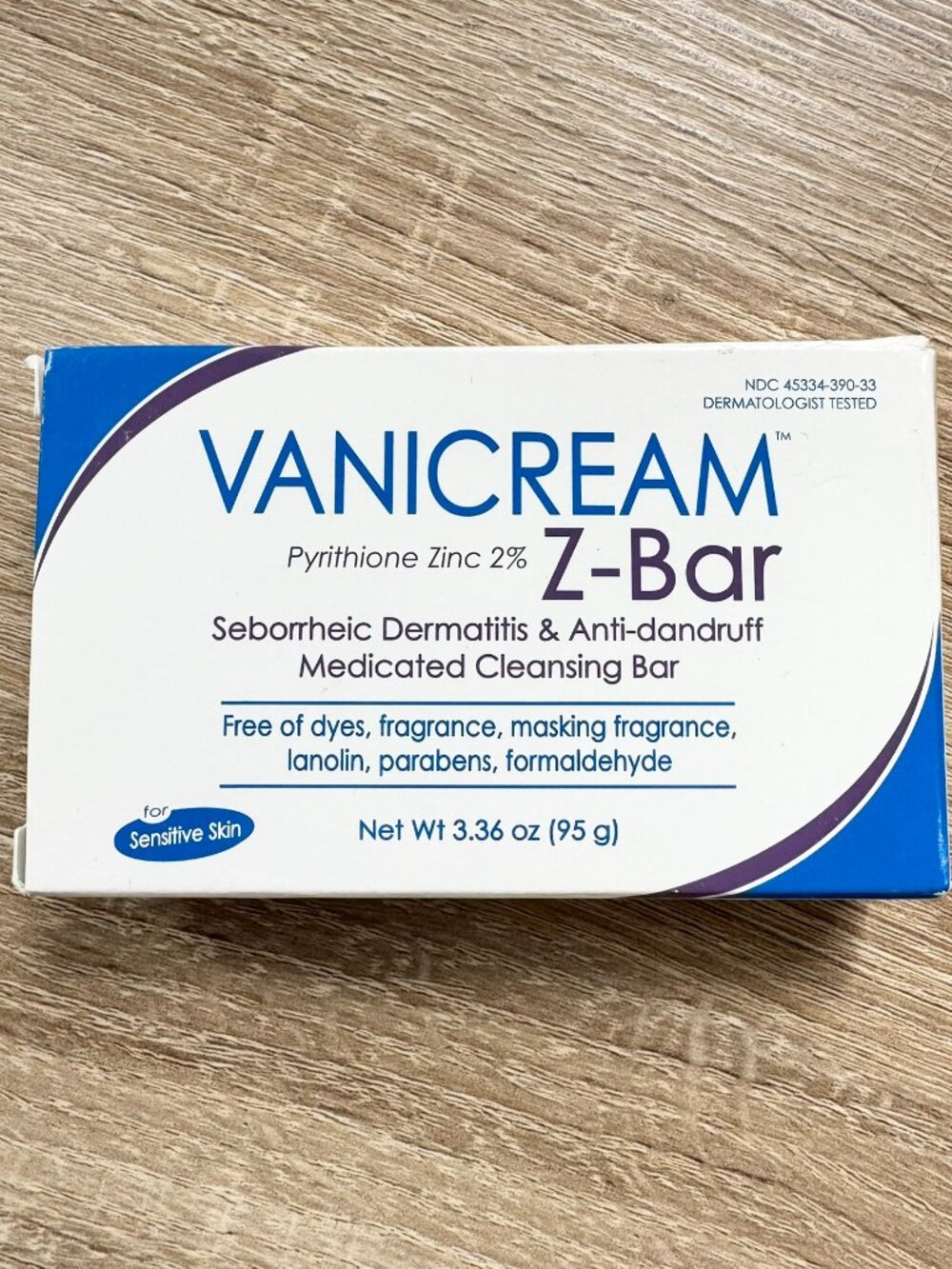 Vanicream Z-Bar Medicated Cleansing Bar Zinc 2%